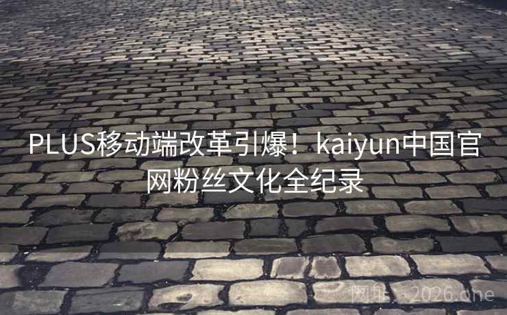 PLUS移动端改革引爆！kaiyun中国官网粉丝文化全纪录  第2张