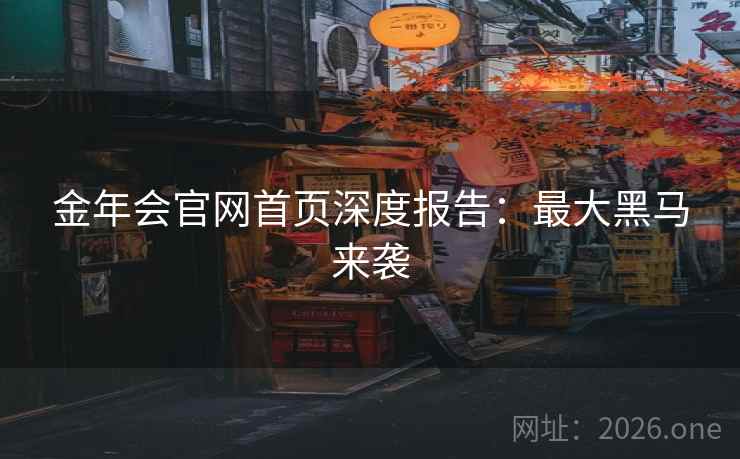 金年会官网首页深度报告:最大黑马来袭 第2张 金年会官网首页深度报告:最大黑马来袭 第2张