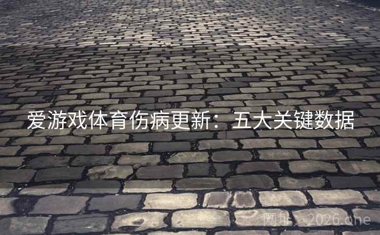 爱游戏体育伤病更新：五大关键数据